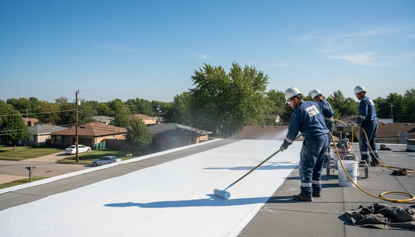 Commercial roof coating in Edmonson, TX near me